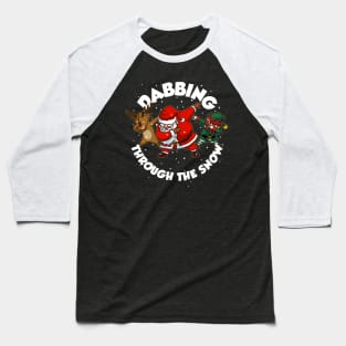 Dabbing Santa Christmas Tshirt Gift Dab Santa Claus T-Shirt Baseball T-Shirt